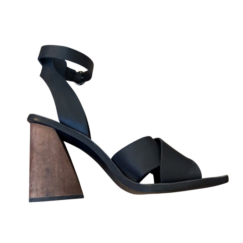 Dolce Vita Athena Heeled Sandals With Wooden Heels‎ SZ: 9.5